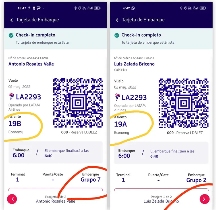 LATAM - Mercadeando / Grupo de embarque.