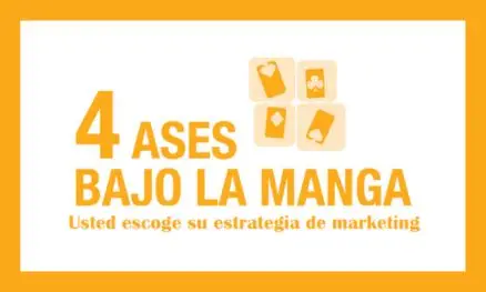 4 ases bajo la manga, usted escoge su estrategia de marketing